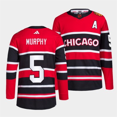 Chicago Chicago Blackhawks #5 Connor Murphy Men's adidas Reverse Retro 2.0 Authentic Player Jersey - Red Men's